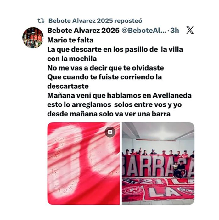 Detuvieron a Bebote Álvarez, su principal ladero y más de 100 barras tras las amenazas de una guerra por recuperar el control de la tribuna de Independiente
