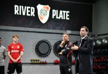 Las fotos de Stefano Di Carlo con el plantel de River Plate y Marcelo Gallardo en su primer día de gestión