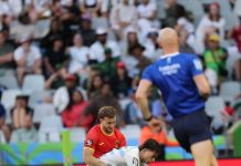 Los Pumas terminaron primeros en su grupo y clasificaron a las semifinales del Seven de Ciudad del Cabo