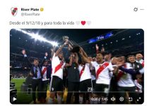 “Para toda la vida”: el recuerdo de River Plate a siete años de ganar la Libertadores en Madrid con un guiño a los hinchas