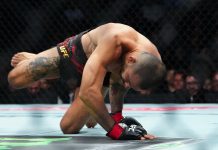 Un luchador de UFC cayó mal, sufrió una escalofriante lesión y perdió el título mundial en una decisión que desató un debate
