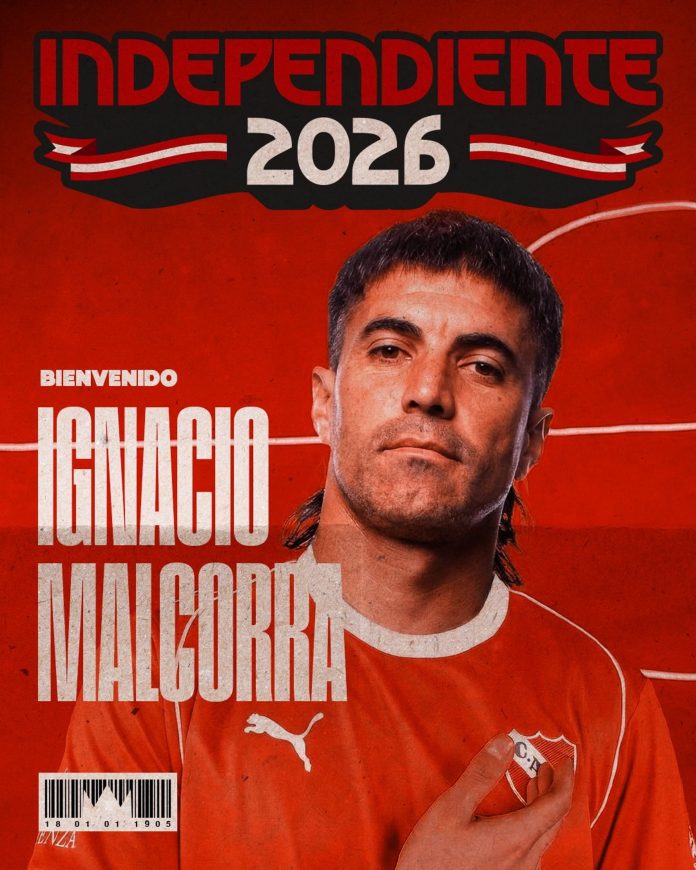 Tras su salida de Rosario Central, Ignacio Malcorra firmó como refuerzo de Independiente