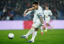Pecho y zurdazo: el grito de Lautaro Martínez en la goleada del Inter de Milán, líder de la Serie A de Italia