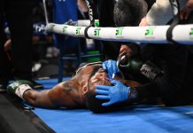 Terminó el round, era atendido en su esquina y se desplomó: la escalofriante secuencia en una pelea de boxeo que recorre el mundo