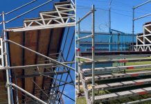 Las tribunas tubulares que estrenó Estudiantes de Río Cuarto para recibir a River Plate