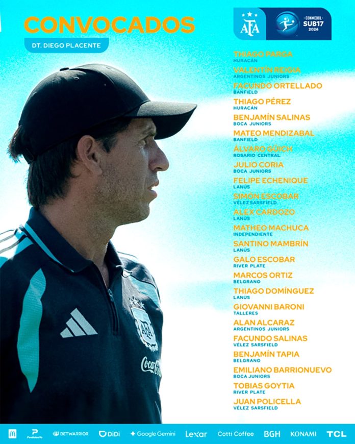 Placente dio a conocer los convocados de la Selección Sub 17 para el Sudamericano: el protegido de Tevez que asoma como figura