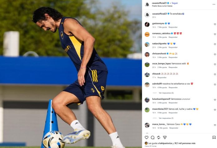 El video de Edinson Cavani que ilusiona a Boca Juniors con su regreso a las canchas: “Sé que voy a renacer”