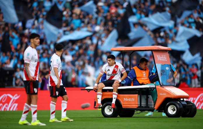 El parte médico de Marcos Acuña tras la lesión que sufrió en la derrota de River Plate frente a Belgrano