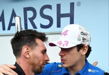 La reacción de Colapinto al enterarse de que subió un puesto en el GP de Miami y el mensaje para Messi