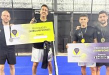 Un jugador sancionado por falsificar documentos y un ex Boca sorprendieron tras ganar un torneo de pádel: el premio que lograron