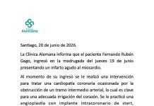 El parte médico de Fernando Gago tras ser operado de urgencia por un “infarto agudo”: los gestos de incomodidad durante su conferencia de prensa