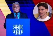 El presidente de Barcelona dio detalles de la negociación por Julián Álvarez con Atlético Madrid: “La oferta es firme”