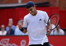 Francisco Cerúndolo aprovechó el retiro de Tristan Boyer y se metió en los cuartos de final de Los Cabos