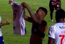 Hizo el gol que definió el partido, imitó un festejo de Messi y la reacción de un rival en medio de la celebración dio que hablar