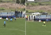 Insólito: un jugador rechazó una pelota en pleno partido y provocó un accidente de tránsito