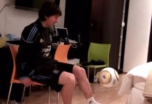 Se conoció un increíble video inédito de Lionel Messi haciendo malabares con la pelota durante una concentración del Mundial 2010: “Tiene un imán en los pies”